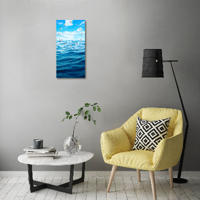 Glazen klok rechthoekige Zeewater