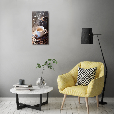 Zegar szklany ścienny Filiżanka kawy