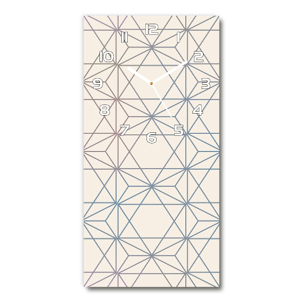 Zegar ścienny cichy Geometryczne tło
