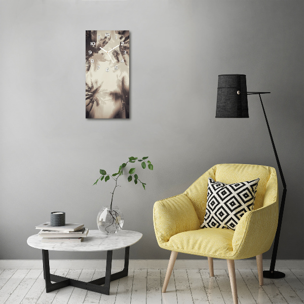 Nowoczesny zegar ścienny Palmy