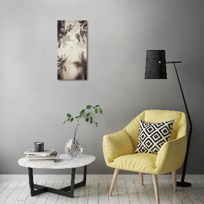 Nowoczesny zegar ścienny Palmy