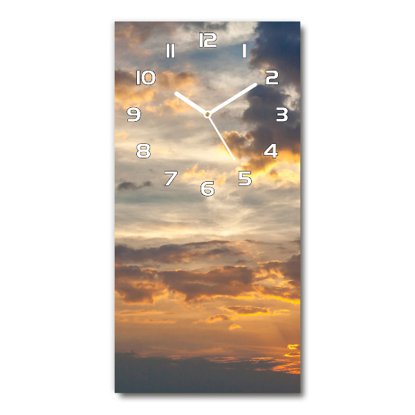 Glazen klok rechthoekige Zonsondergang