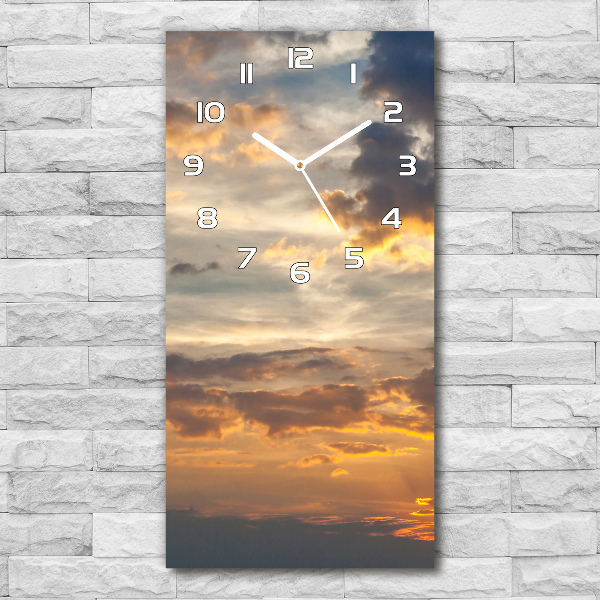 Glazen klok rechthoekige Zonsondergang