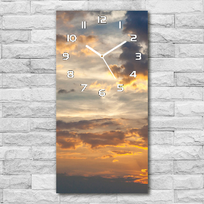Glazen klok rechthoekige Zonsondergang