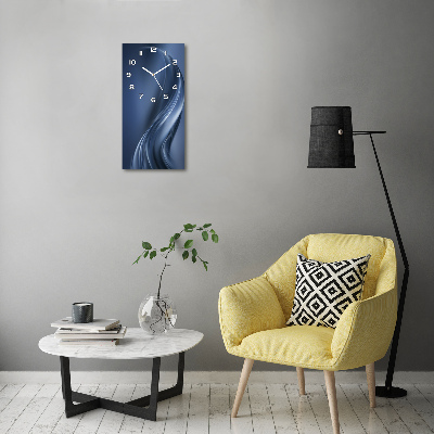 Rechthoekige glas klok Abstracte golf