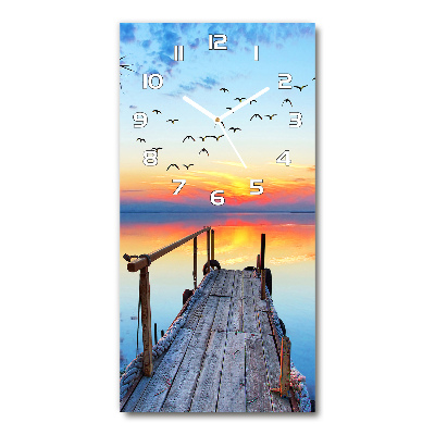 Glazen klok rechthoekige Houten steiger