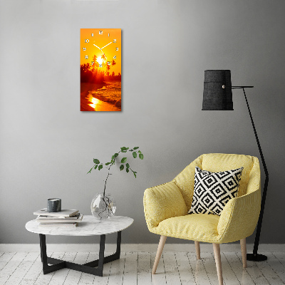 Zegar ścienny cichy Tropikalna plaża