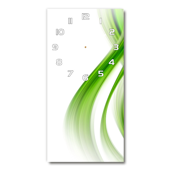 Rechthoekige glas klok Abstracte golf