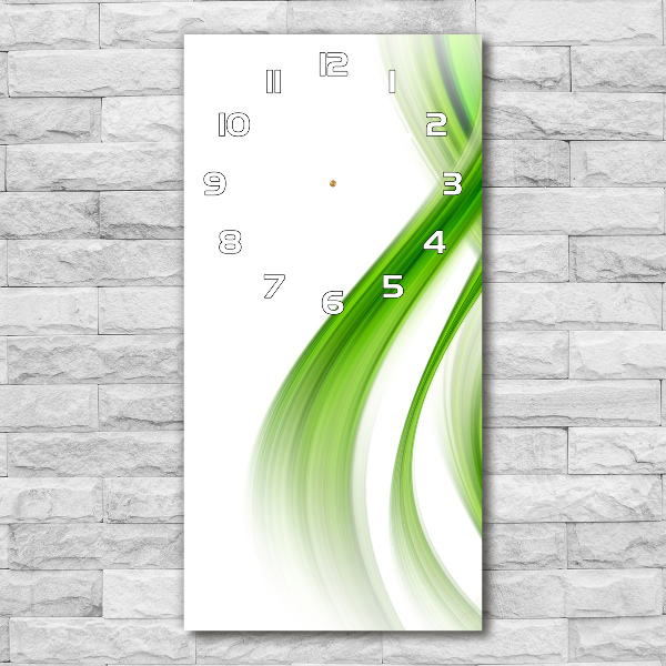 Zegar ścienny cichy Abstrakcja fala
