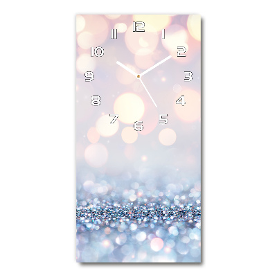 Zegar szklany ścienny Błyszczące tło