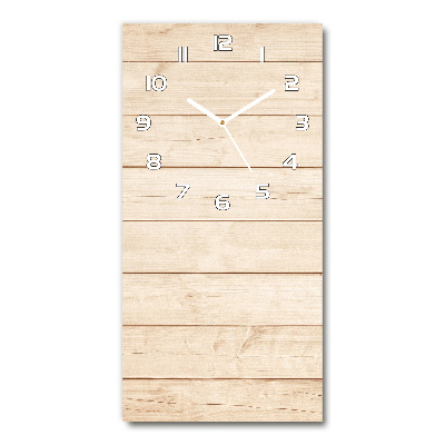 Rechthoekige glas klok Houten achtergrond