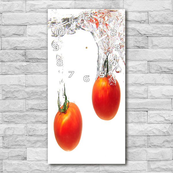 Rechthoekige glas klok Tomaten onder water