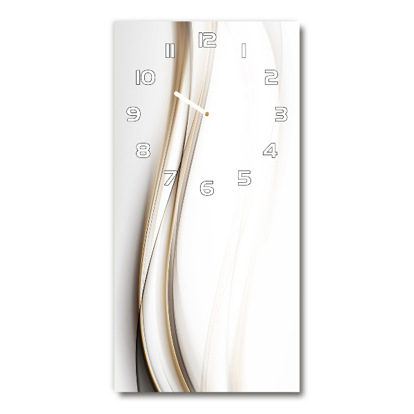 Zegar ścienny cichy Abstrakcja fala