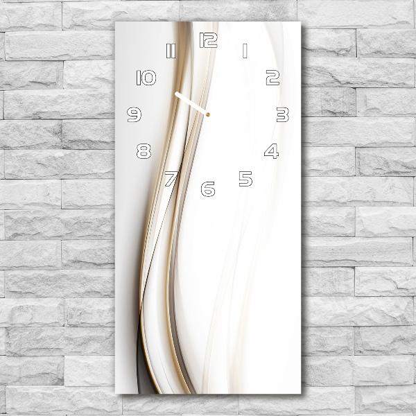 Glazen klok rechthoekige Abstracte golf