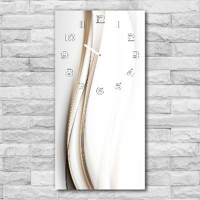 Glazen klok rechthoekige Abstracte golf