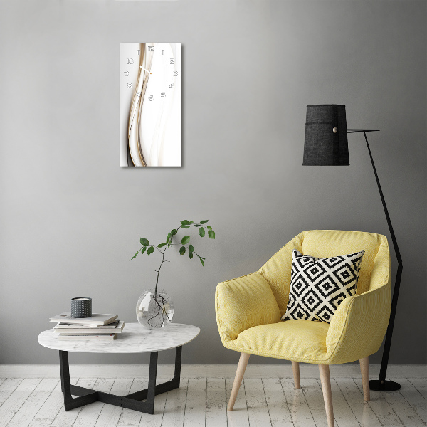 Glazen klok rechthoekige Abstracte golf