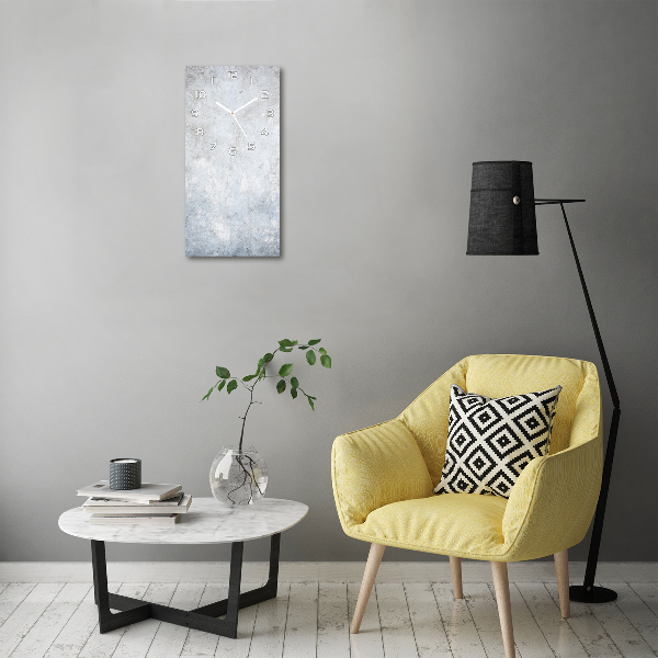 Glazen klok rechthoekige Betonnen achtergrond