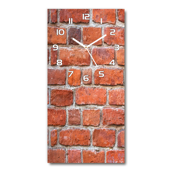 Rechthoekige glas klok Bakstenen muur