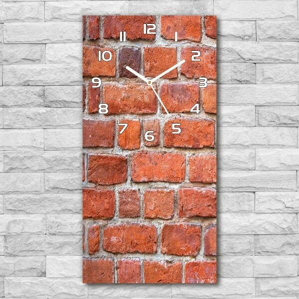 Rechthoekige glas klok Bakstenen muur