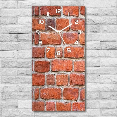 Rechthoekige glas klok Bakstenen muur