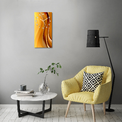 Zegar ścienny cichy Abstrakcja fala