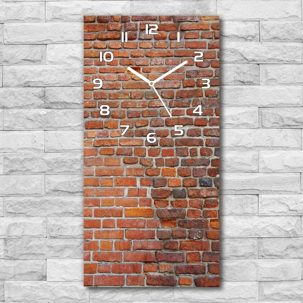 Glazen klok rechthoekige Bakstenen muur