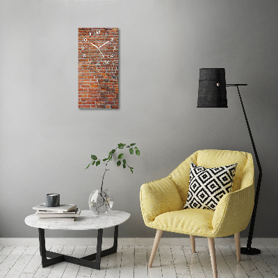 Glazen klok rechthoekige Bakstenen muur