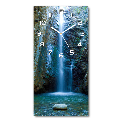 Nowoczesny zegar ścienny Wodospad