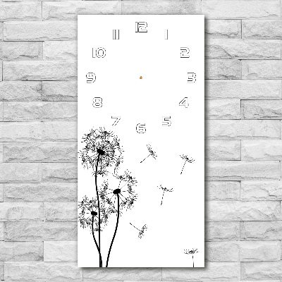 Glazen klok rechthoekige Paardenbloemen