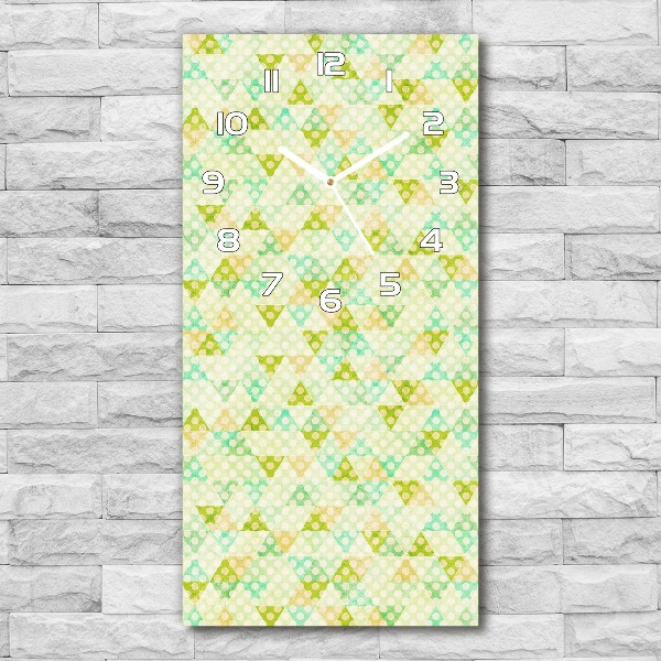 Zegar ścienny cichy Geometryczne tło
