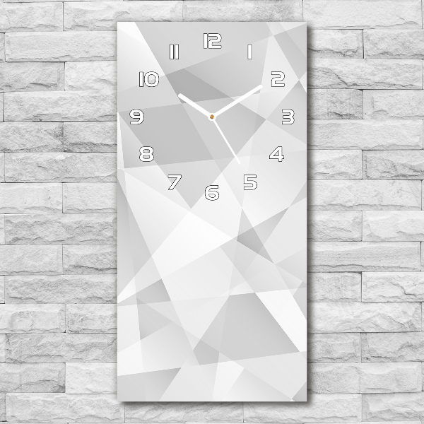 Rechthoekige glazen wandklok Abstracte achtergrond