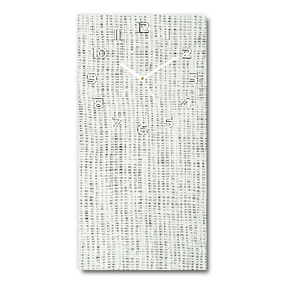 Zegar ścienny Lniane białe płótno