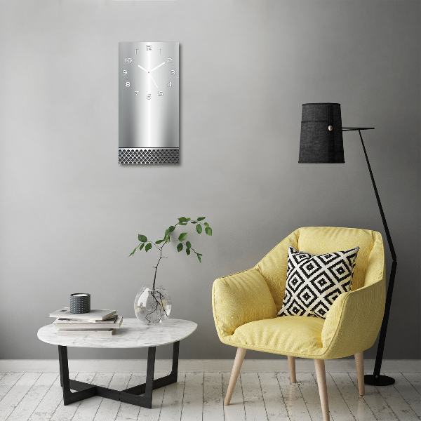 Zegar szklany ścienny Metalowe tło