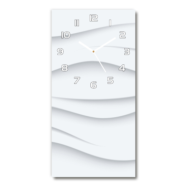 Zegar ścienny cichy Abstrakcja fale