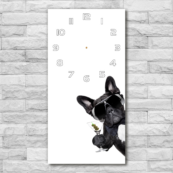 Zegar szklany ścienny Piez z martini