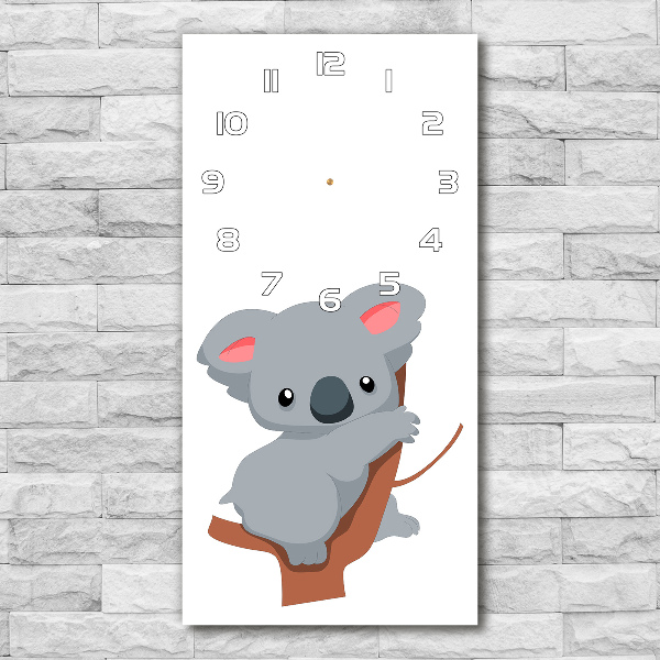 Zegar ścienny cichy Panda na drzewie