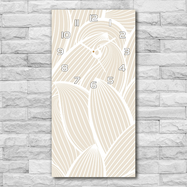 Zegar szklany ścienny Płatki kwiatów