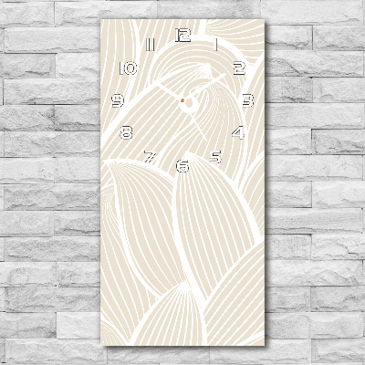 Zegar szklany ścienny Płatki kwiatów