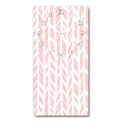 Rechthoekige glas klok Visgraatpatroon