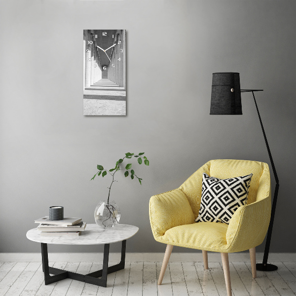 Rechthoekige glas klok Hal