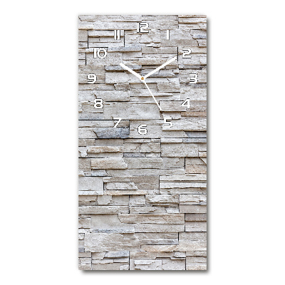 Glazen klok rechthoekige Stenen muur