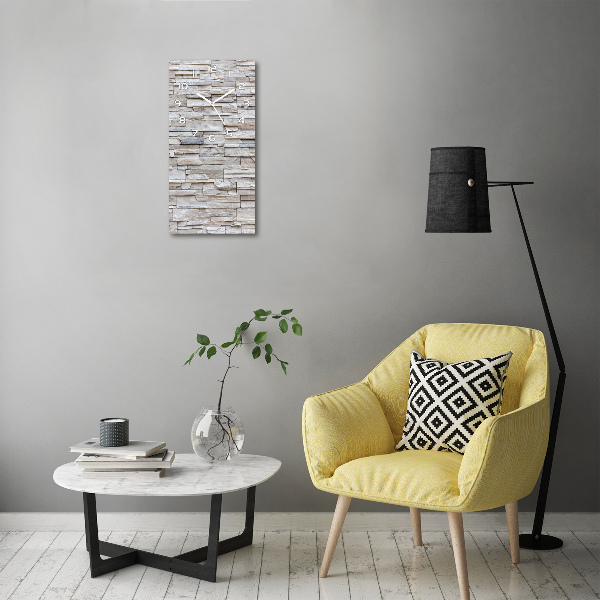 Glazen klok rechthoekige Stenen muur