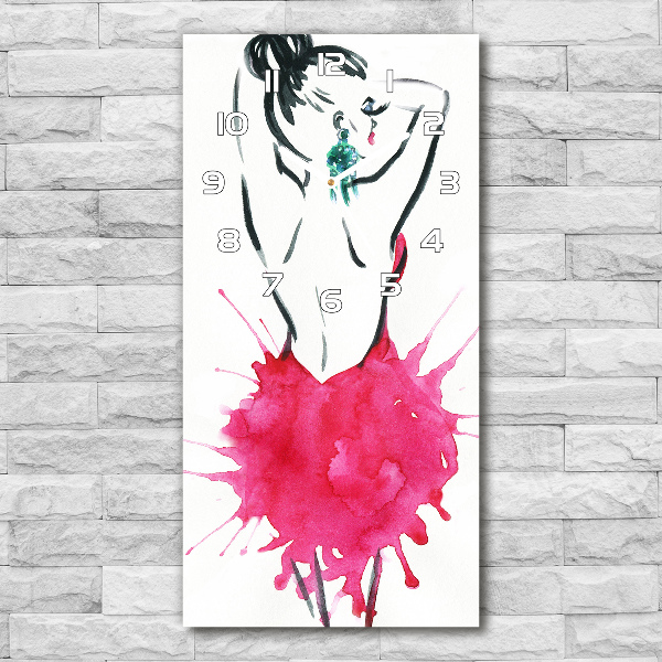 Glazen klok rechthoekige Mode-illustratie