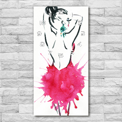 Glazen klok rechthoekige Mode-illustratie