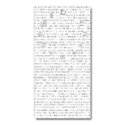 Rechthoekige glas klok Binaire code