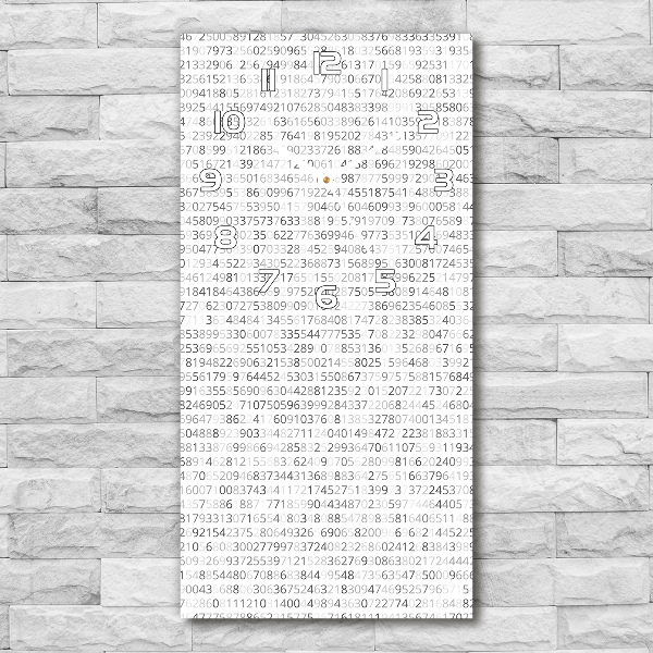 Nowoczesny zegar ścienny Kod binarny