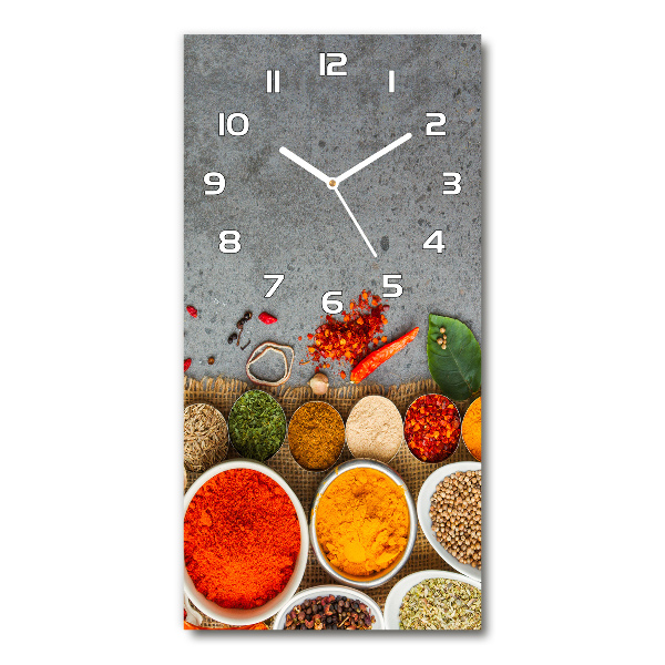 Zegar ścienny Kolorowe przyprawy
