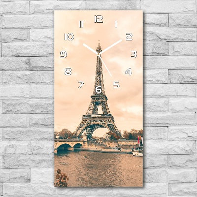 Rechthoekige glas klok Eiffeltoren Parijs