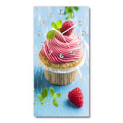 Rechthoekige glas klok Frambozen cupcake