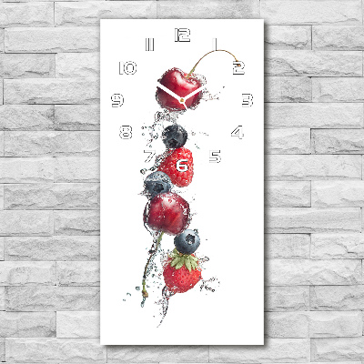 Rechthoekige glas klok Bosvruchten